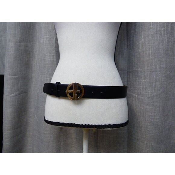 Giani Bernini Women's Signature-Buckle Panel Belt, Black - Picture 7 of 8